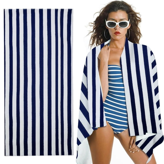 Absorbent Cabana Stripe Pool & Beach Towel