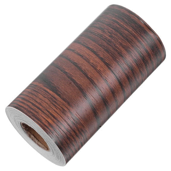 Masteelf Wood Grain PVC Tape for Home Decoration Waterproof and Easy to Apply Brown Realistic Design 0.5 inch Width