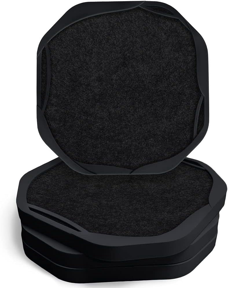 Coasters Set Of 8 For Drinks, Beer, Coffee, Silicone Coasters With Holder For Home Decor Tabletop Protection Suitable For Kinds Of Cups