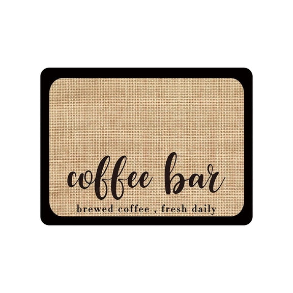 Absorbent Coffee Mat,Dish Drying Mats For Kitchen Counter,Practical Hide Stain Bar Mat Fits for Under Coffee Maker,Coffee Pot,Espresso Machine & Dish Rack,Coffee Bar Accessories(15.7x11.8")(Coffee)