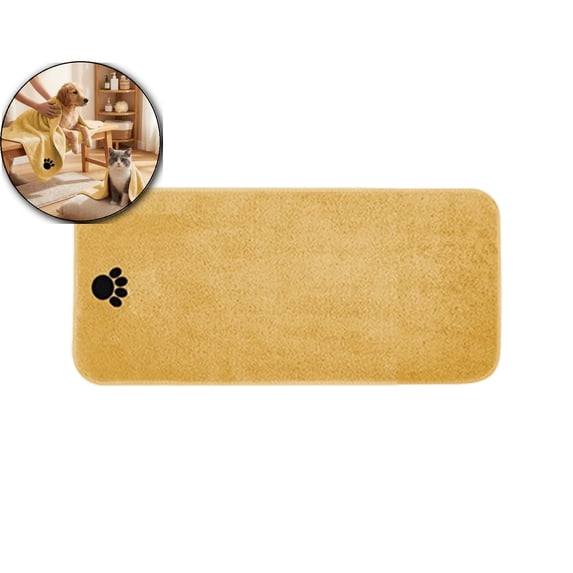 Absorbent Coral Fleece Pet Towel – Extra Large Microfiber Dog & Cat Drying Towel for Fast, Soft Grooming