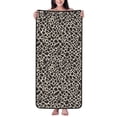 thumbnail image 1 of Absorbent Coral Velvet Towel 27x55in Light Soft And Fluffy Wool Circle Delicate And Not Easy To Remove The Edge Leopard Print Pattern White And Black_4, 1 of 8
