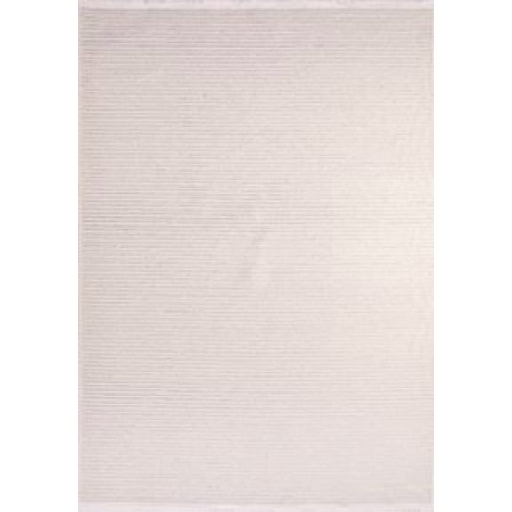 Absorbent Cream Striped Polyester Area Rugs for Living Room Jacquard Textured Modern Rugs Soft Geometric Rug for Bedroom Mid Century Washable Rug Non-Slip Bohemian Perfect for Dining Room Office