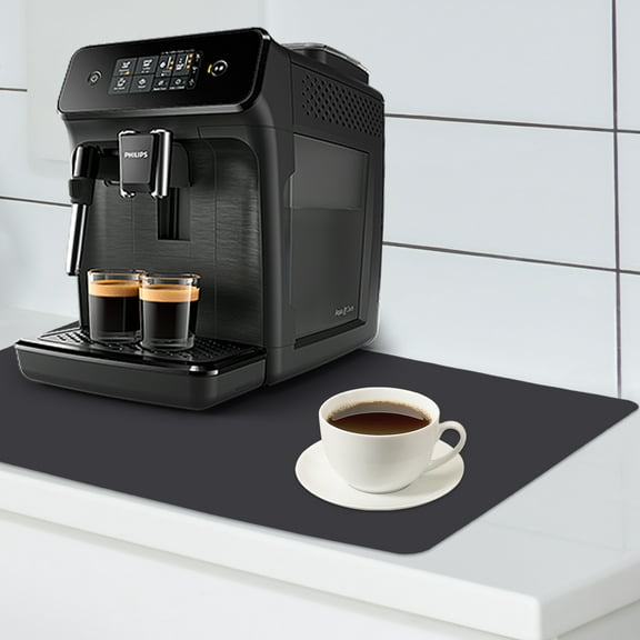 Absorbent Dish Drying Mat, Coffee Bar Mat for Countertops - Fit Under Coffee Maker & Dish Rack, Absorbent Hide Stain Rubber Backed Dish Drying Mat for Kitchen Counter - 15.74"x 19.68"