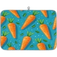 thumbnail image 1 of Absorbent Dish Drying Mat,Food Carrot Patterns 18*24inch Dish Drying Mat for Kitchen Counter Microfiber Absorbent Dish Draining Reusable Washable Extra, 1 of 6
