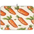 thumbnail image 1 of Absorbent Dish Drying Mat,Food Carrot Picture 16*18inch Dish Drying Mat for Kitchen Counter Microfiber Absorbent Dish Draining Reusable Washable Extra, 1 of 6