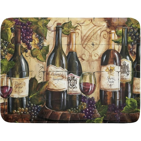 Absorbent Dish Drying Mat for Kitchen Counter 18x24 Inch Wine Dish Drying Mat Microfiber Red Wine Glass Dish Mat Drainer Rack Mats Fast Dry Bottles Dish Dry Pad Protector Kitchen Accessories