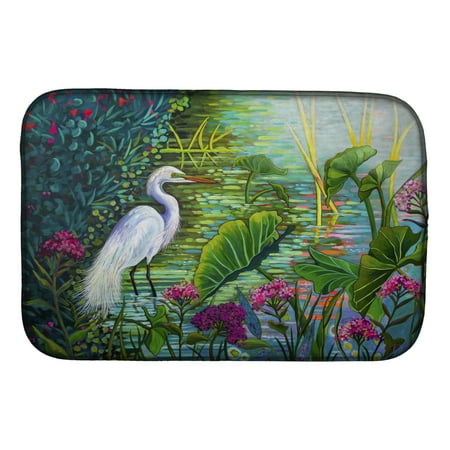 Absorbent Dish Drying Mat for Kitchen Counter Testing the Waters Heron Dish Drying Mat PPD3023DDM