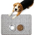 thumbnail image 1 of Absorbent Dog Bowl Mat, 12"x20" Boho Dog Food Mat, Cat Food Mat for Protect Floors, Waterproof Cute Pet Food Mat with Non-Slip Rubber, Pet Feeding Mat, 1 of 6