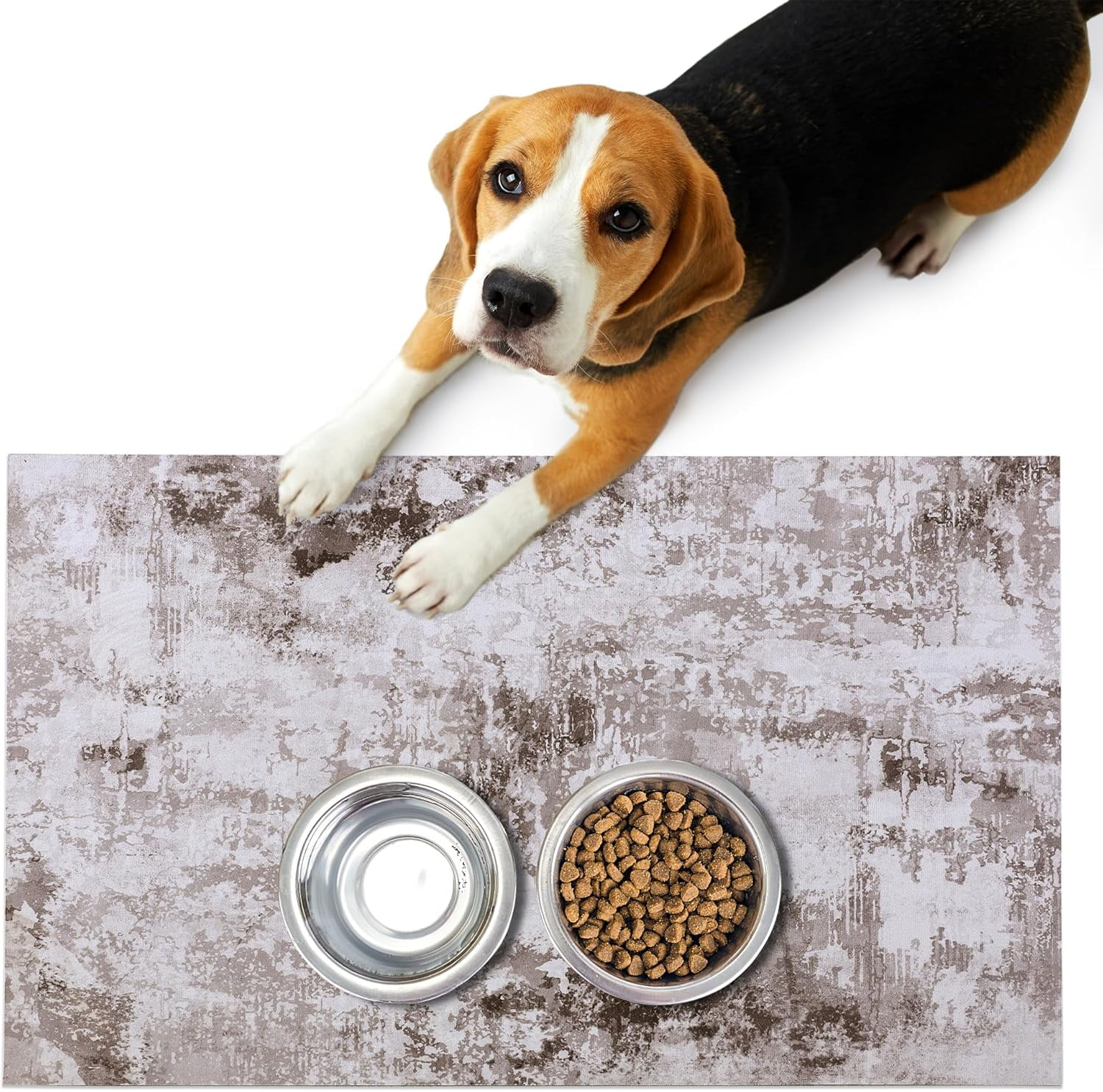 DogBuddy Dog Food Mat Waterproof Dog Mat for Dog Bowls, Silicone