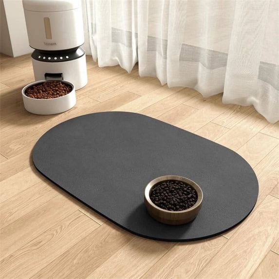 Absorbent Dog Food Mat-Dog Cat Mat for Food and Water Bowl, Quick Dry Pet Food Mat, No Stains Pet Feeding Pad,20" x 32"