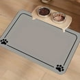 thumbnail image 1 of Absorbent Dog Food Mat-Dog Cat Mat for Food and Water Bowl, Quick Dry Pet Food Mat, No Stains Pet Feeding Pad,12" x 16", 1 of 6