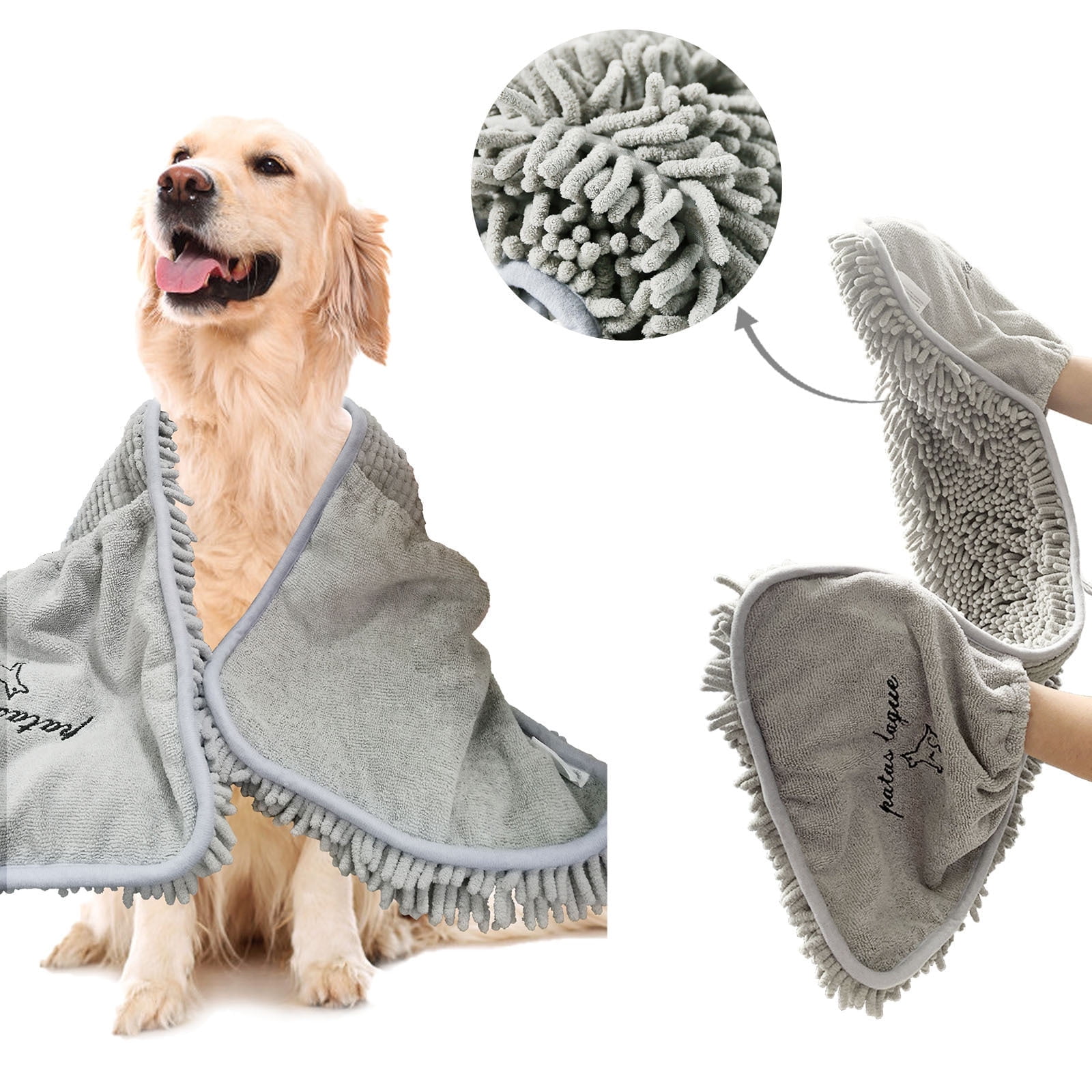 Dog shammy top pet dryer