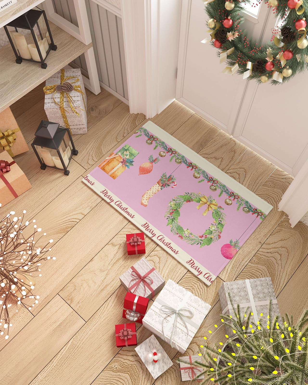 Absorbent Door Mat, Non Slip Floor Mats LowProfile Small Rugs for