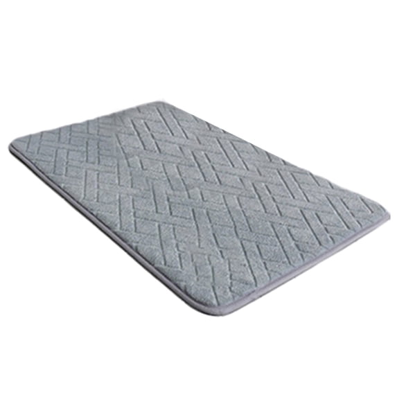 Absorbent Foam Floor Mat | Waterproof & Non-Slip Bathroom Rug | Indoor/Outdoor Door Mat for Kitchen, Entryway, Toilet | 1-Pack