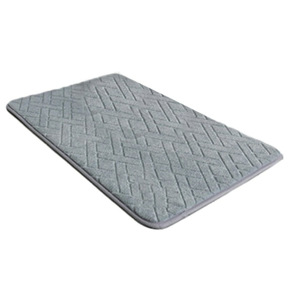 Absorbent Foam Floor Mat | Waterproof & Non-Slip Bathroom Rug | Indoor/Outdoor Door Mat for Kitchen, Entryway, Toilet | 1-Pack