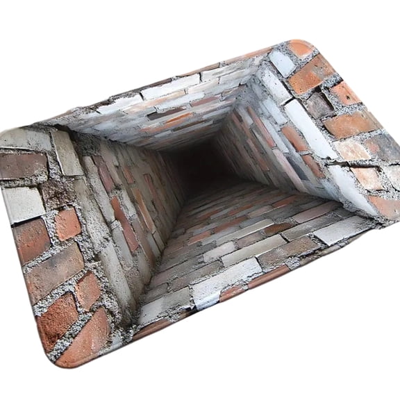 Absorbent Front Door Mat With 3D Optical Illusion Design Nonslip For Safety