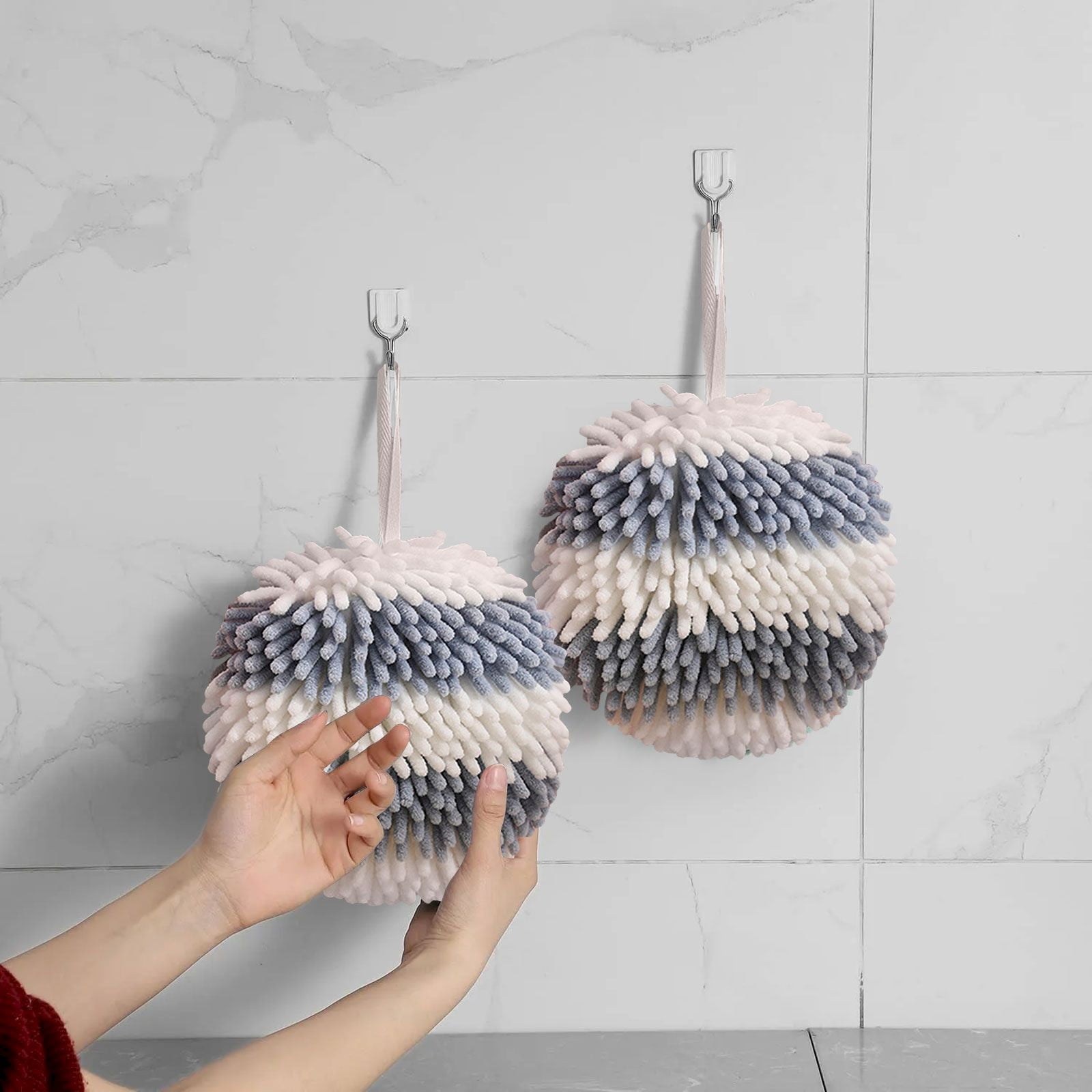 Absorbent Hanging Hand Towel for Kitchen & Bathroom Reusable Absorbent