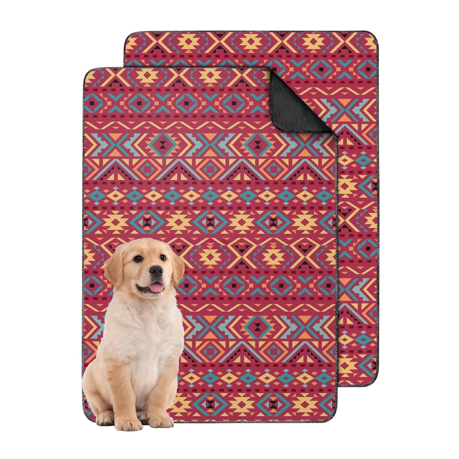 Absorbent House Training Pads for Puppies, 24x36 Washable and Reusable Dog Pads with Non-Slip Bottom, Leak-Proof for Indoor Use and Crate Safety