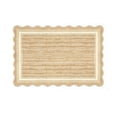 thumbnail image 1 of Absorbent Kitchen Bath Mat 20x31 Inch Fan Edge Jute Print Non Slip Silicone Back Floor Rug for Bathroom Sink, 1 of 6