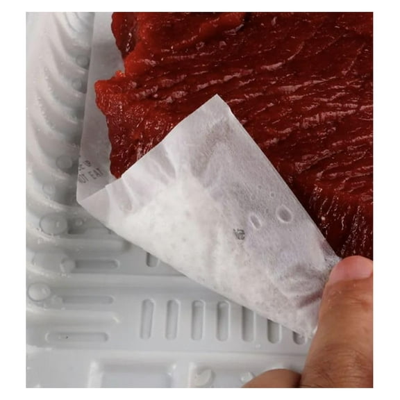Absorbent Meat, Fish and Poultry Pad 4" x 7" - 50 Grams White 2000/Case
