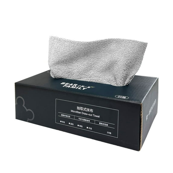 Absorbent Microfiber Cleaning Cloths | Multipurpose Kitchen & Furniture Wipes | Oil & Water Removal | Non-Scratch | Wet/Dry Use | Multiple Sizes 20x20CM-28x28CM | 1 Pack