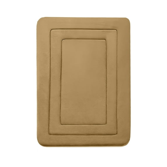 Absorbent Microfiber Shower Room Rug - Soft Velvet Fleece Bathroom and Kitchen Floor Mat for Safe Anti-Slip Comfort