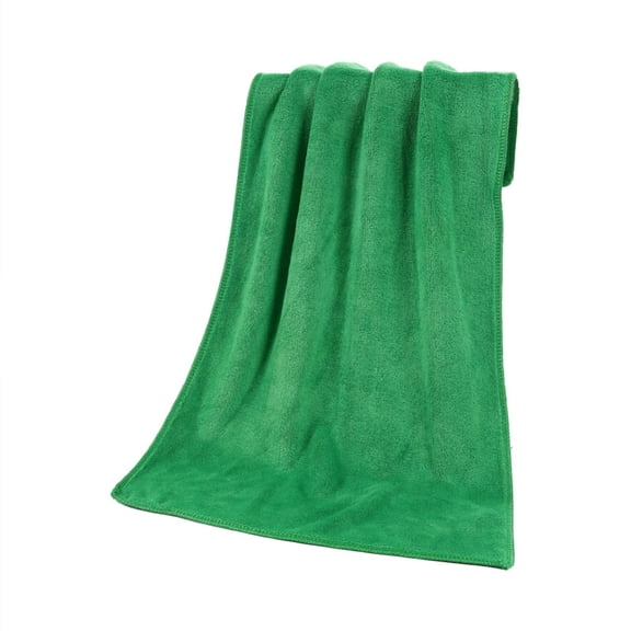 Absorbent Microfiber Towels for Household Cleaning And Duster Squares for Everyday Use Indoor Polyester Purpose Cleaning Cloths Design Indoor Living,60cm×30cm,Green