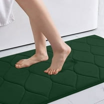 Absorbent Non-Slip Bath Mat, Machine Washable Microfiber Floor Rug for Bathroom, Bedroom, Living Room, and Kitchen Areas
