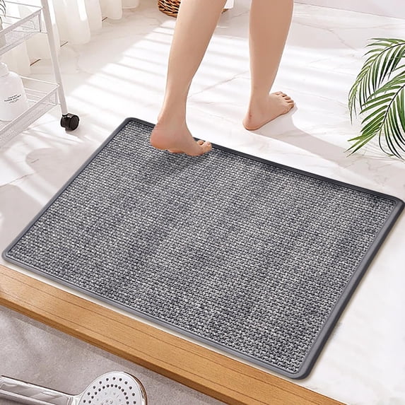 Absorbent Non-Slip Doormat,15.7x23.6 inch Washable Indoor Floor Mat,Soft Dirt Trapping Rug for Home Entryway,Bathroom,Bedroom Decor