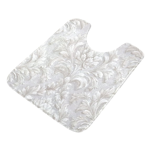 Absorbent Non Slip Ultra Soft Bath Mat Toilet Mat Light Grey Background