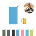 thumbnail image 1 of Absorbent Quick Dry Microfiber Sports Sweat Towel 16x31 Inch, Wavy Edge Textured Portable Fitness Workout Towel with Storage Carry Pouch for Gym Running Tennis Yoga Outdoor Exercise, Multi Colors, 1 of 5
