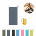 thumbnail image 1 of Absorbent Quick Dry Microfiber Sports Sweat Towel 16x31 Inch, Wavy Edge Textured Portable Fitness Workout Towel with Storage Carry Pouch for Gym Running Tennis Yoga Outdoor Exercise, Multi Colors, 1 of 7