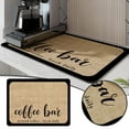 thumbnail image 1 of Absorbent Rubber Coffee Bar Mat For Countertops Quick Drying Dish Drying And Coffee Maker Durable Bar Accessories, 1 of 6