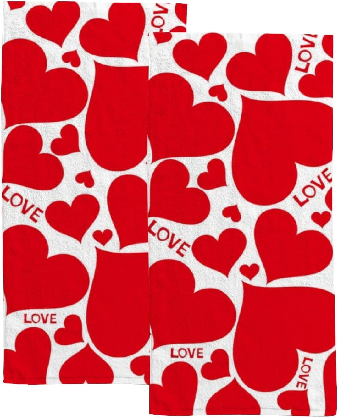 Absorbent Soft Hand Fingertip Towels 2 Pcs Face Bath Towels Set