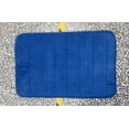 thumbnail image 1 of Absorbent Soft Memory Foam Bath Mat Non-Slip Rug for Bathroom Bedroom Floor & Shower Area, for Kitchen & Entryway, Floor Decor With Quick-Dry Fabric, Machine Washable, 23.6*15.7in, Blue, 1 of 5
