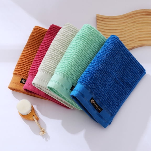 Absorbent Sports Face Towel | Lightweight Gauze-Style Washcloth | Quick-Drying, Lint-Free, Non-Shedding | Soft, Breathable, Thin | 73 x 35 cm | White Red Green Blue | 1pc