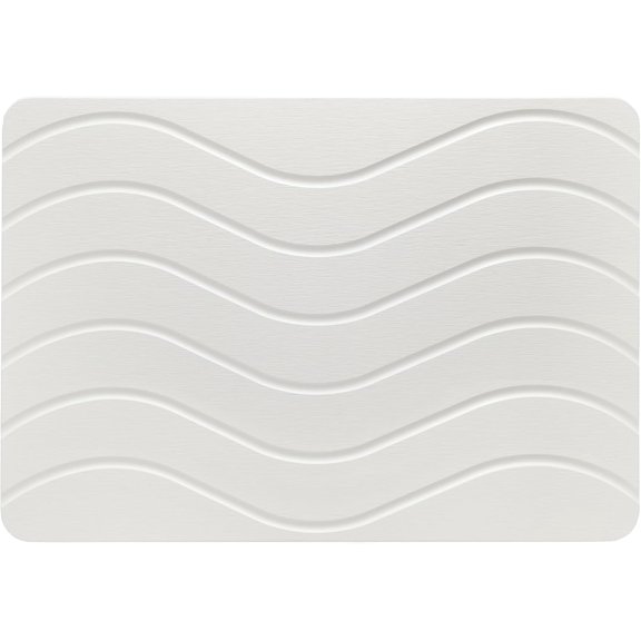Absorbent Stone Bath Mat, Diatomaceous Earth Shower Mats, Non-Slip Water Absorbing Diatomite Stone Mat for Bathroom Floor, Quick-Drying Easy to Clean (23" x 16" White)