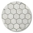 thumbnail image 1 of Absorbent Stone Beverage Coasters - Set of 4 - Carrara Hexagon, 1 of 5