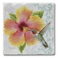 thumbnail image 1 of Absorbent Stone Beverage Coasters - Set of 4 - Hibiscus, 1 of 1
