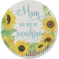 thumbnail image 1 of Absorbent Stone Beverage Coasters - Set of 4 - Mom Sunshine, 1 of 1
