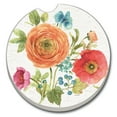 thumbnail image 1 of Absorbent Stoneware Car Coaster, Country Fresh, Set of 2, 1 of 2