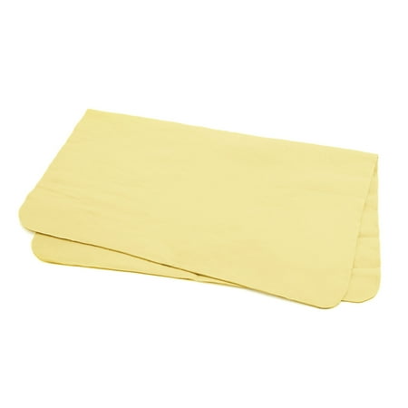 Absorbent Synthetic Drying Chamois Towel Car Auto Wash Cleaning Cloth Yellow