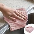 thumbnail image 1 of Absorbent kitchen dishcloths, lint-free cleaning rags for stain removal and drying, 1 of 6