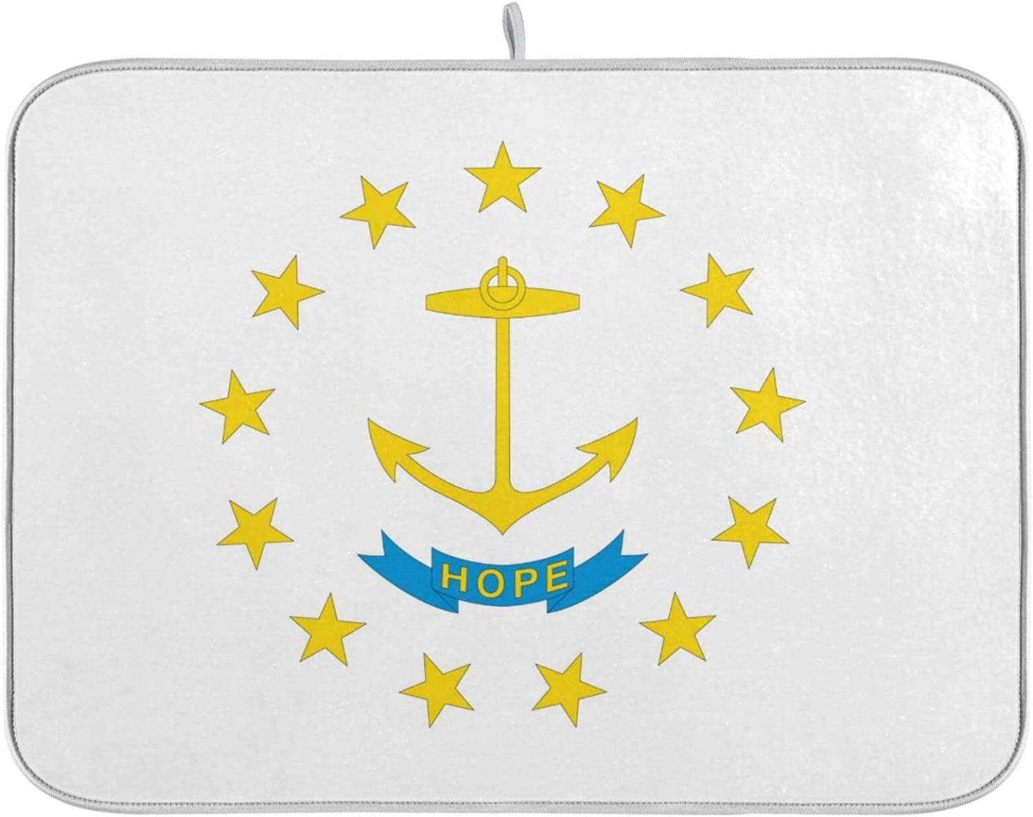 Absorbent white Dish Drying Mat Envision Home flag america state Kitchen Counter Mat for Countertop Reversible Extra Large 24 x 18 Inches Walmart