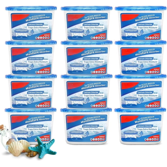 Absorbers, 10.5 Oz Humidity Absorber Boxes Attracts Extra from Your Bathroom, Closet, Kitchen & Study, Dehumidifier, Odor Eliminator for Closet ( Scent), 12 Packs