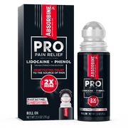 Absorbine Jr. PRO Maximum Strength Lidocaine Roll-on, Fast Nerve & Muscle Pain Relief