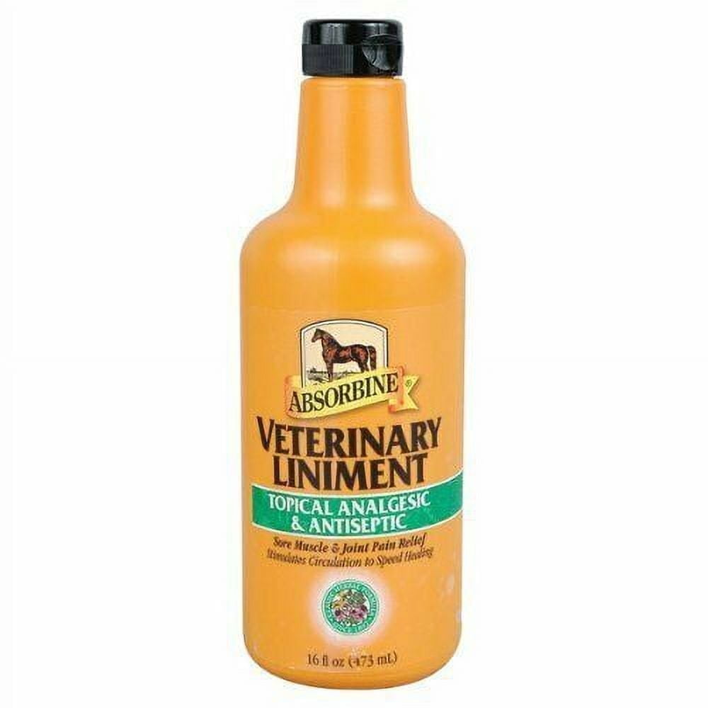 Absorbine Topical Analgesic & Antiseptic Veterinary Liniment Muscle & Joint Pain Relief, 16 oz