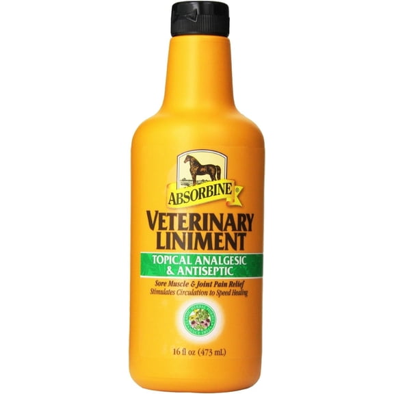 Absorbine Veterinary Liniment topical antiseptic - 16 oz, Pack of 2