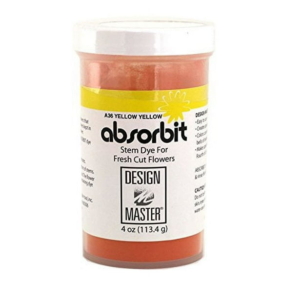 Absorbit Stem Dye for Fresh Cut Flowers Matte Finish Systemic (Yellow/Yellow)